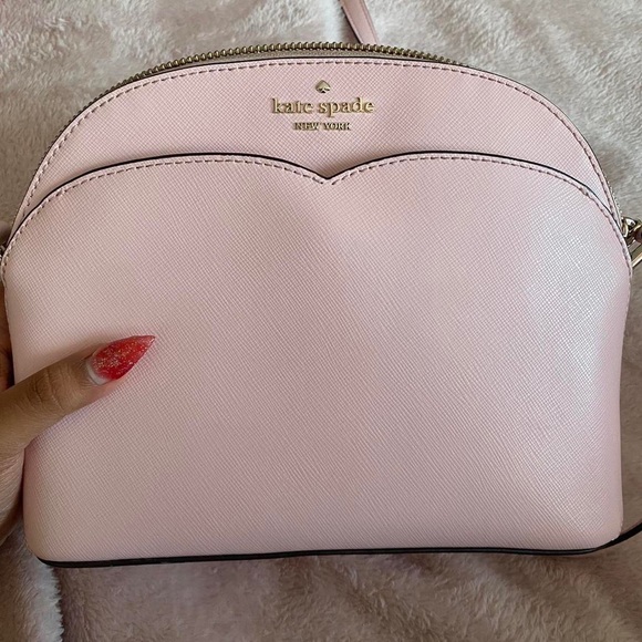 Kate Spade Payton Medium Dome Pink Heart Crossbody - Picture 2 of 6